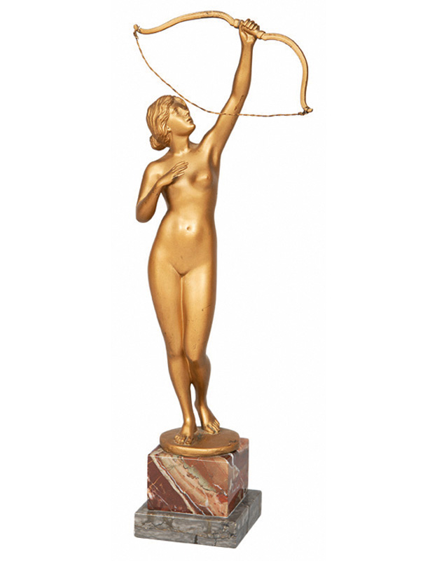 A bronze figure "Diana"