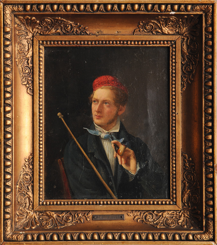 Self-Portrait with Pipe