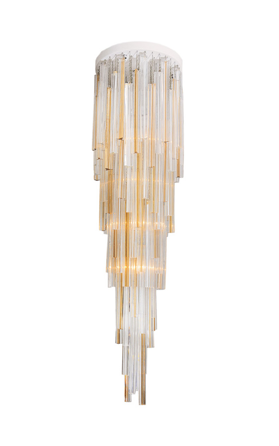 An imposing Venini chandelier serial "Trilobo"