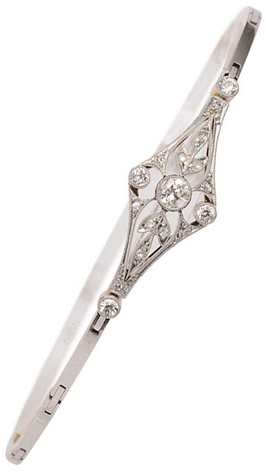 A petite Art Nouveau diamond bracelet