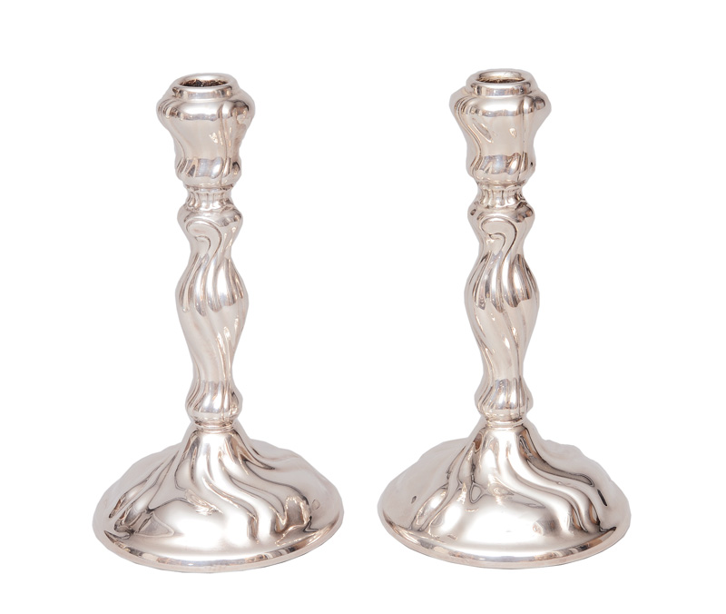 A pair of candlesticks