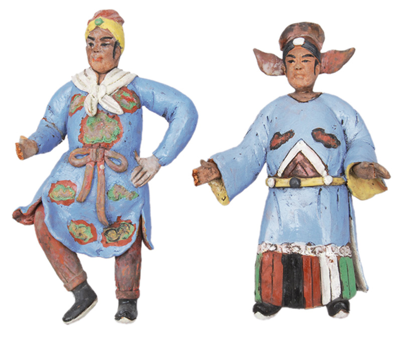 A pair of figurines "Officials"