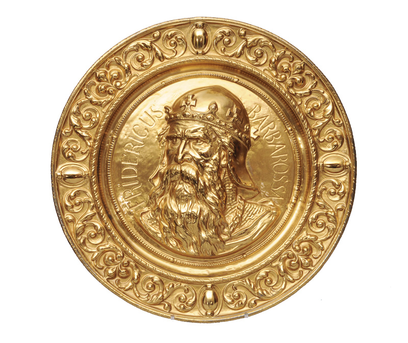 A pompous plate with portrait "Barbarossa"