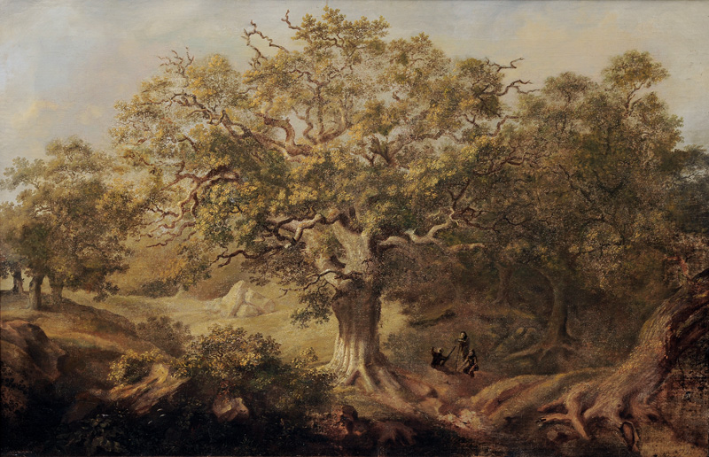 Johann Baptist Schmitt, zugeschr. - Poppenbütteler Eiche Poppenbütteler Eiche