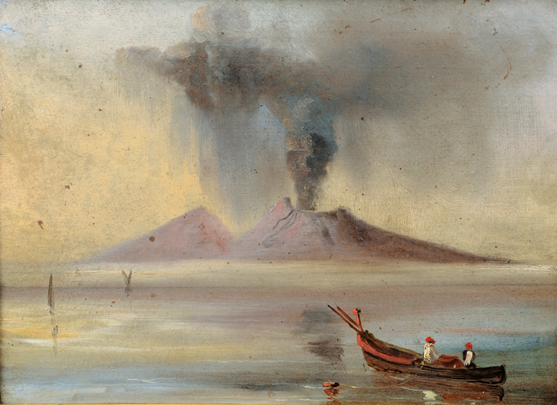 Companion Pieces with Eruption of Mount Vesuvius