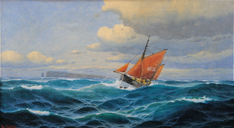 Finkenwerder Fishing Boat off Heligoland