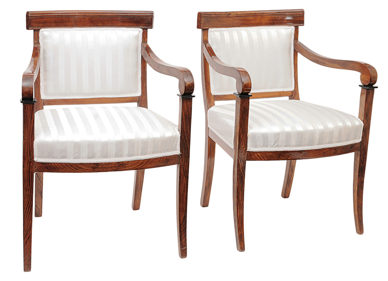 A pair of Biedermeier armchairs