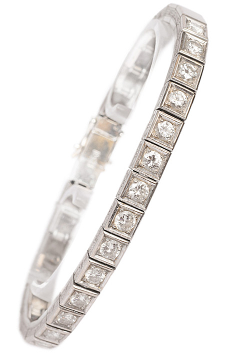 A diamond bracelet