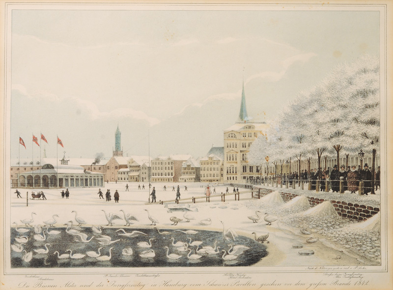 The Binnenalster in Winter