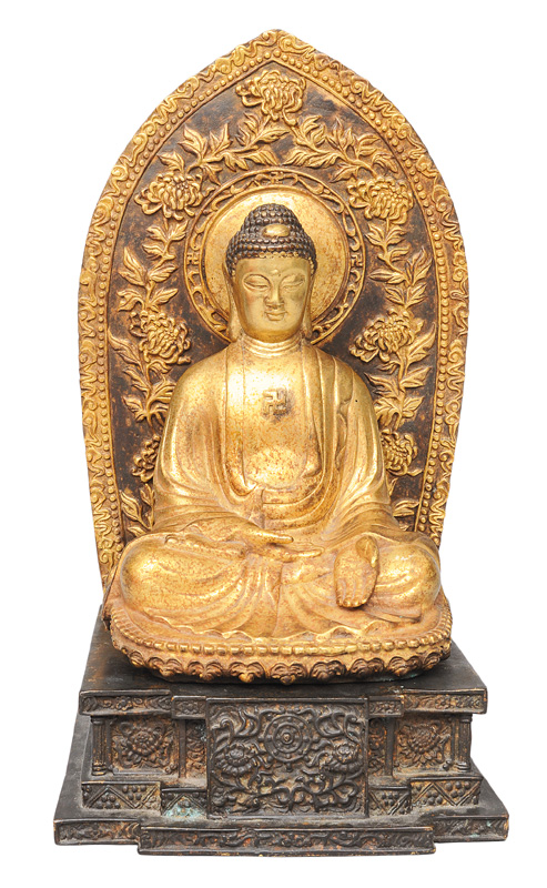 A bronze-buddha "Shakyamuni"