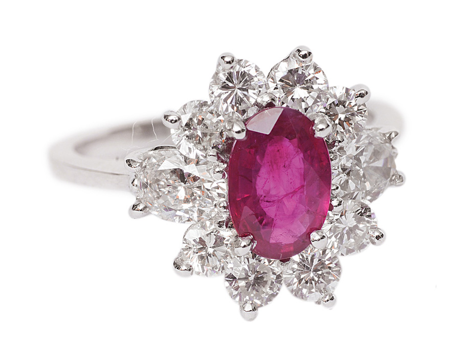 Rubin-Brillant-Diamant-Ring