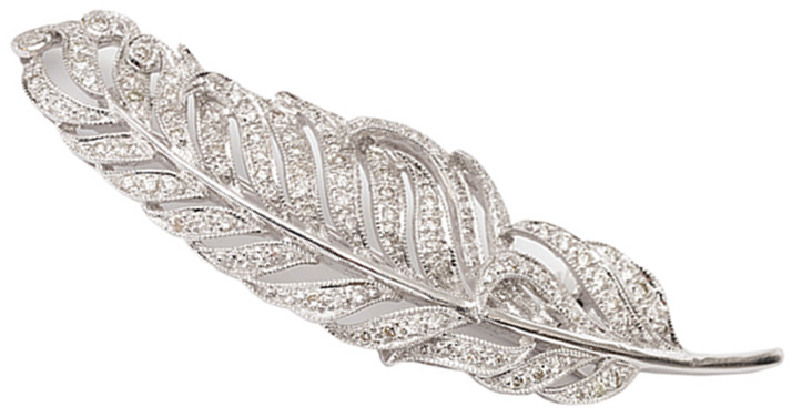 A diamond brooch