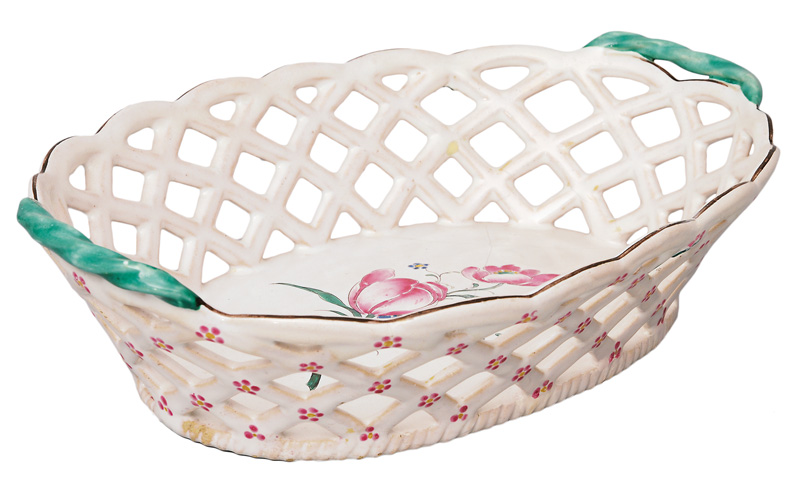 An oval basket