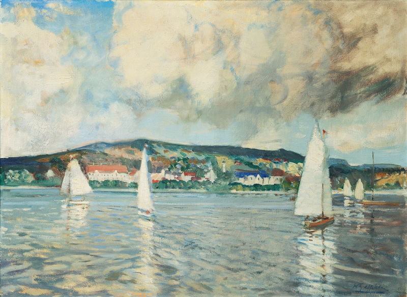 Sailing Boats in an idyllic Landscape