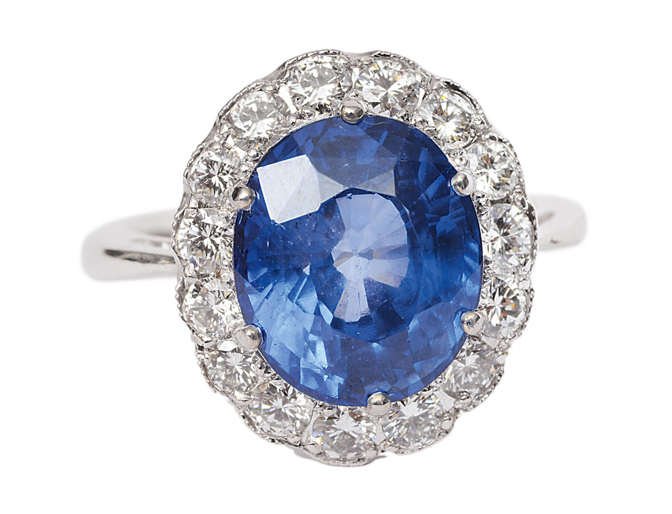 A highquality sapphire diamond ring