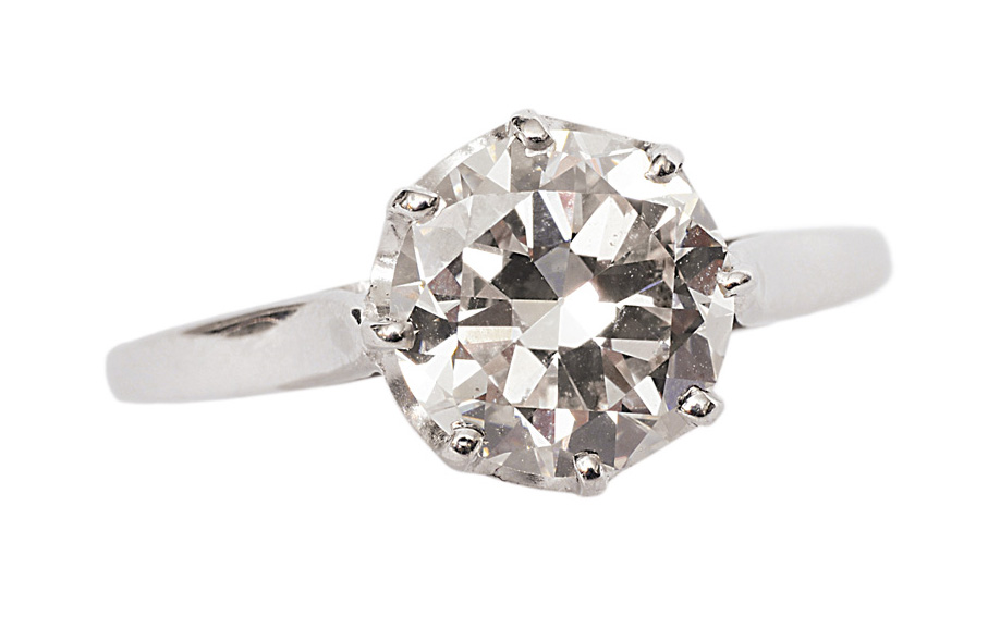 A single stone diamond ring