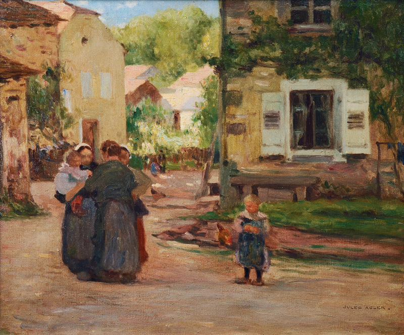 Street Scene in a Breton Village