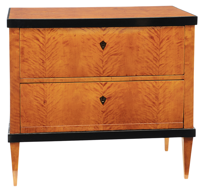 A Biedermeier chest of drawers