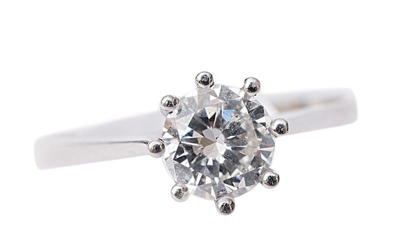 A single stone diamond ring