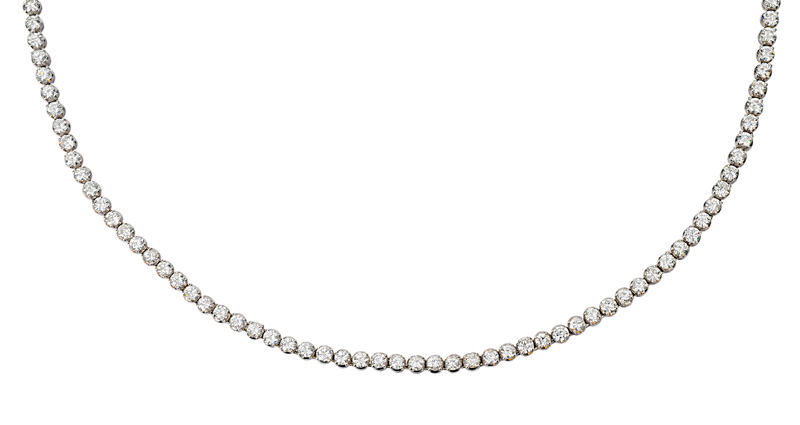 A diamond necklace