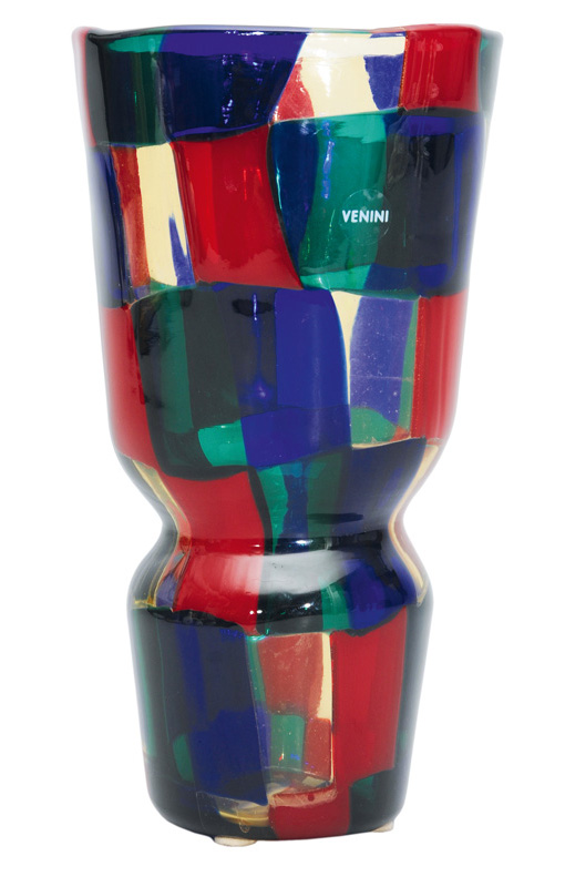 Moderne Venini-Vase "Pezzato"
