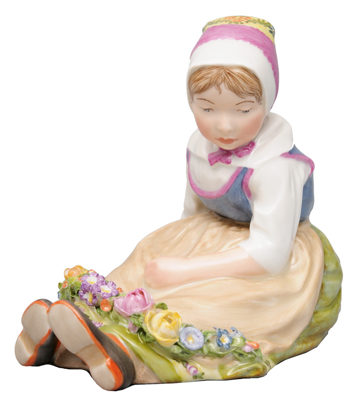 A figurine "Flower girl from Sealand "