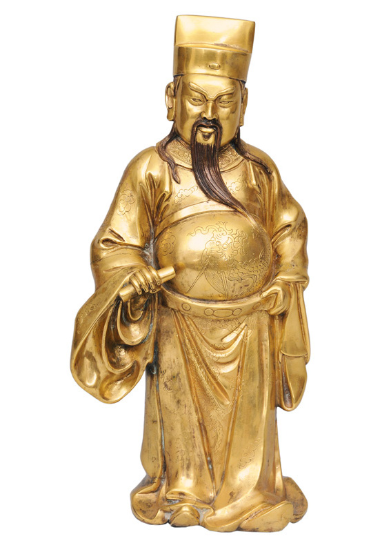 A bronze figurine of the star deity "Fu"