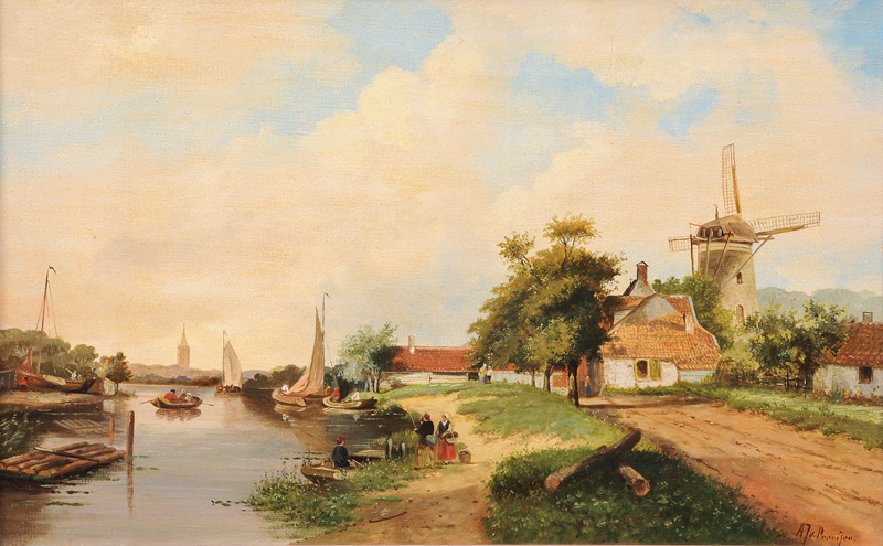Landschaft am Kanal