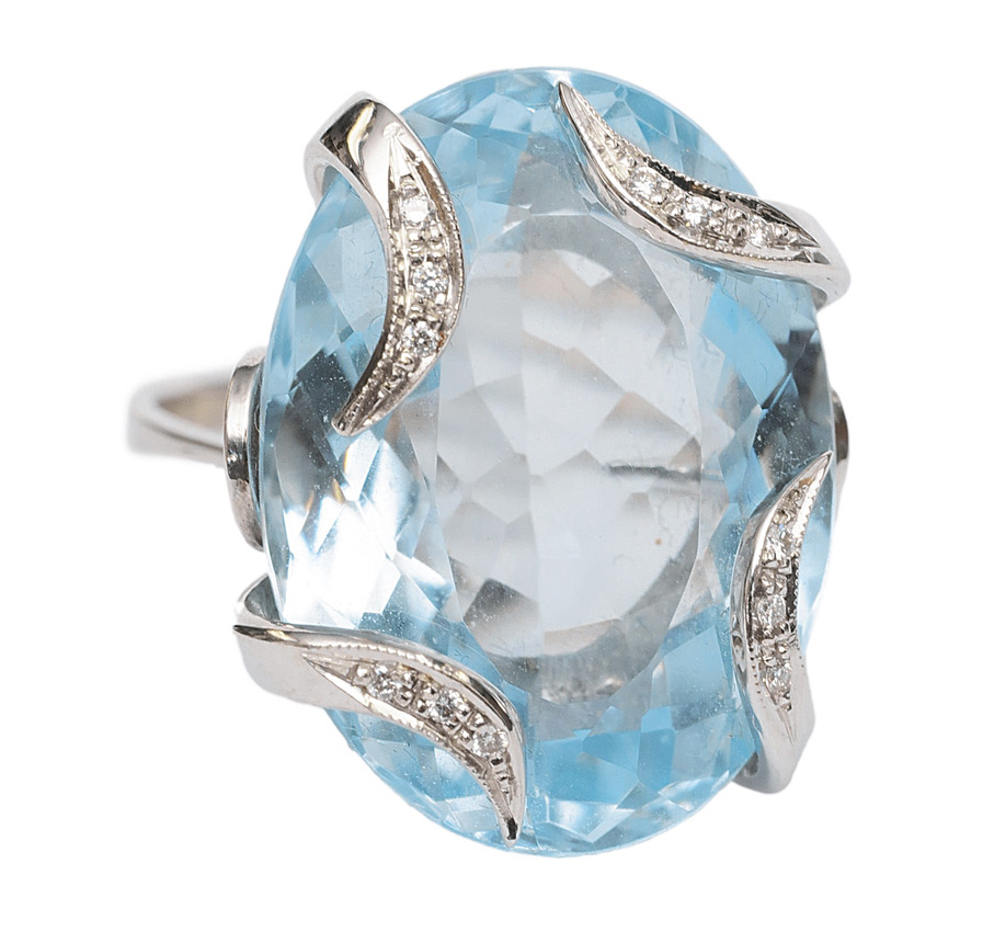 Aquamarin-Brillant-Ring