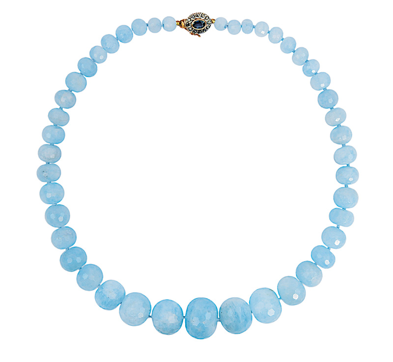 Außergewöhnliches Aquamarin-Collier