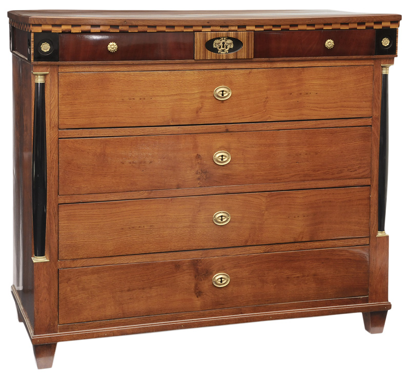 A large Biedermeier chest of drawers