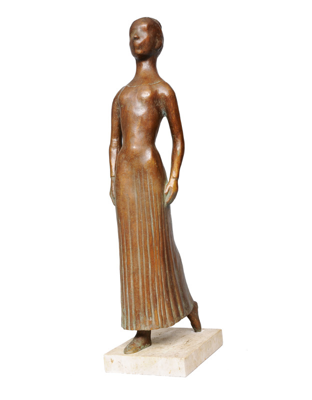 Große Bronze-Figur "Ballerina"