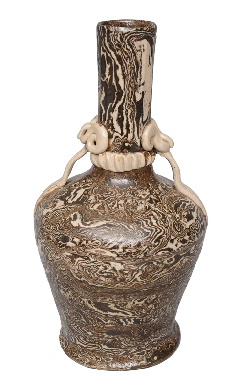 A Tang-style vase with marbled glaze