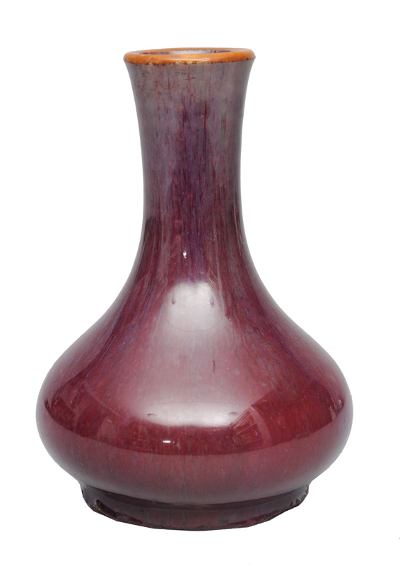 "Sang-de-boeuf"-Flaschenhals-Vase