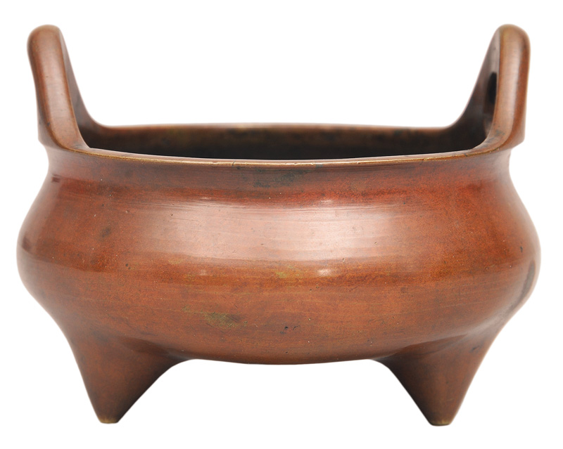 A bronze censer