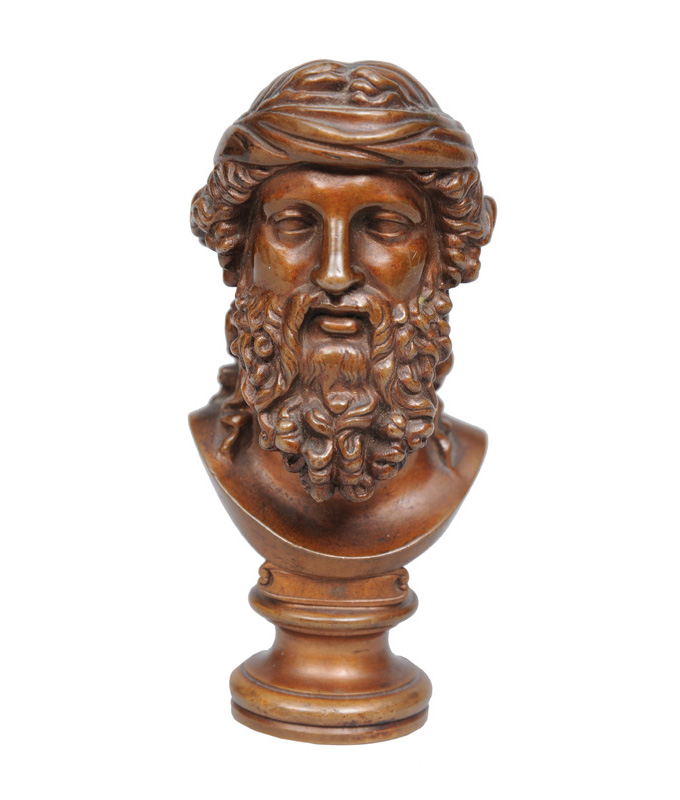 Bronze-Petschaft "Zeus"