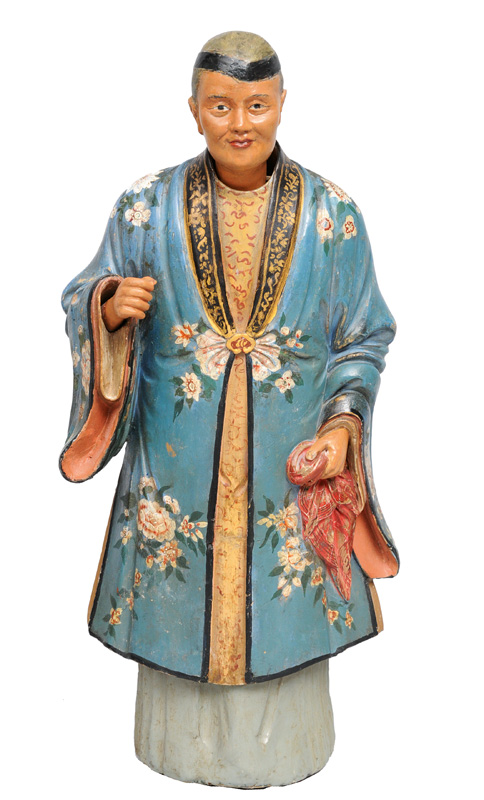 A rare nodding-head figurine "Member of the Imperial Court"