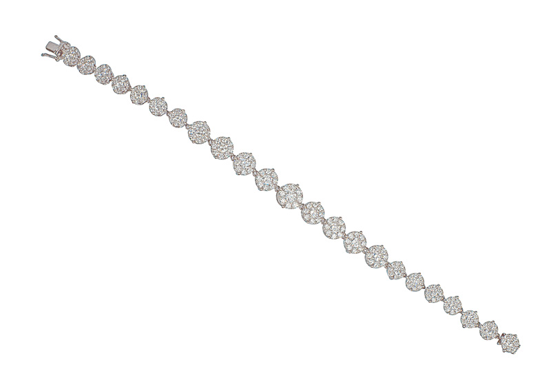 A fine diamond bracelet