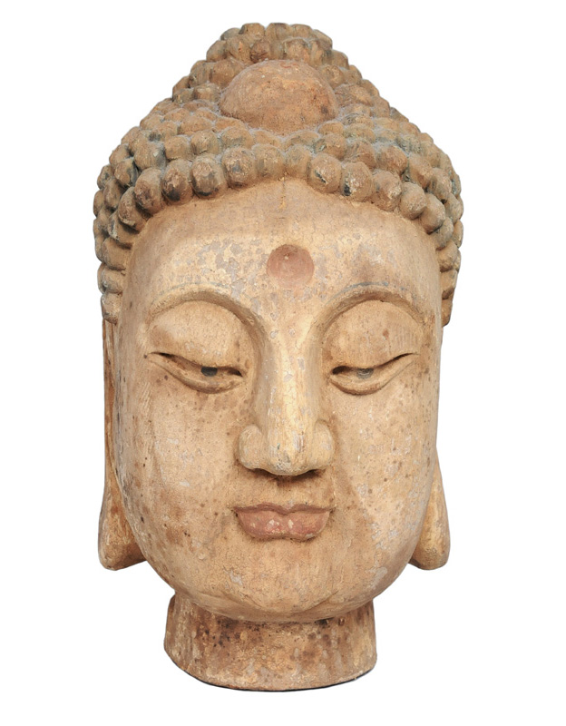 A large buddha head