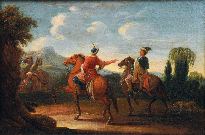 Landscape with oriental Horse Riders