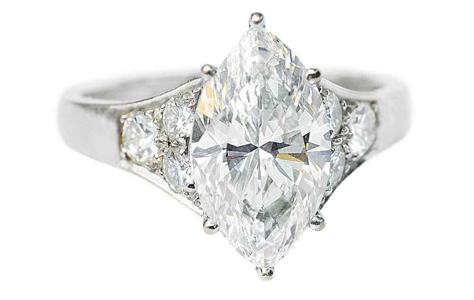 A highcarat diamond ring