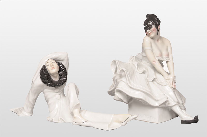 Wera von Bartels - Paar Jugendstil-Figuren "Pierrette und Pierrot" Paar Jugendstil-Figuren "Pierrette und Pierrot"