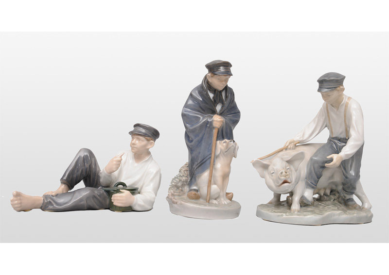 Three figurines "Farmers boy"