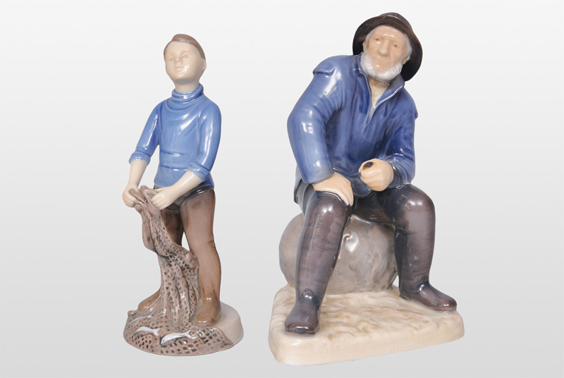 Two fisher-figurines