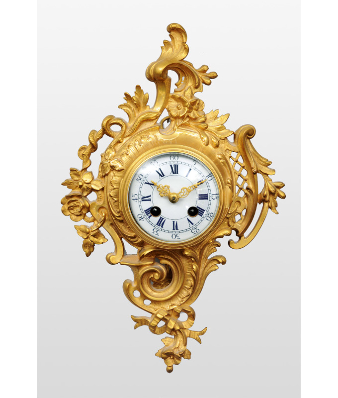 A cartel clock by Japy Frères