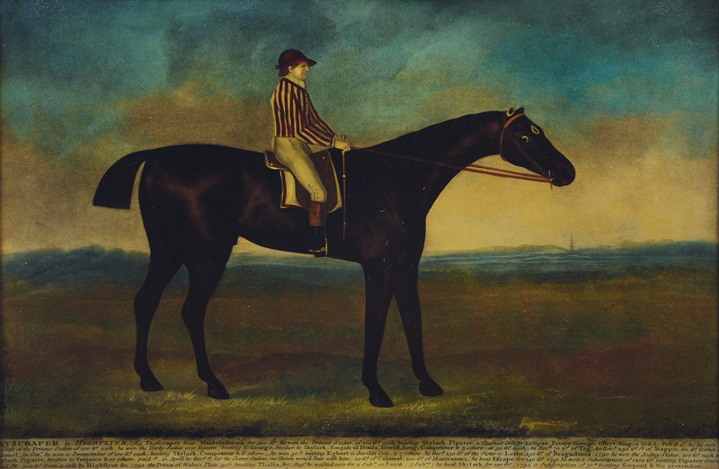 Englische Schule, spätes 18. Jh. - Companion Pieces: The Race Horses Skyscraper and Clark Companion Pieces: The Race Horses Skyscraper and Clark
