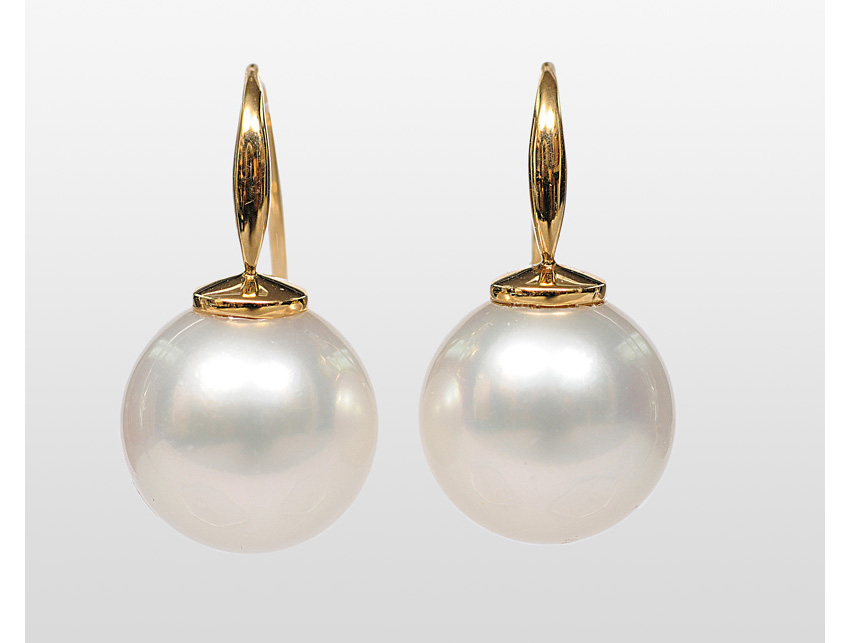 A pair of Southsea pearl earrings