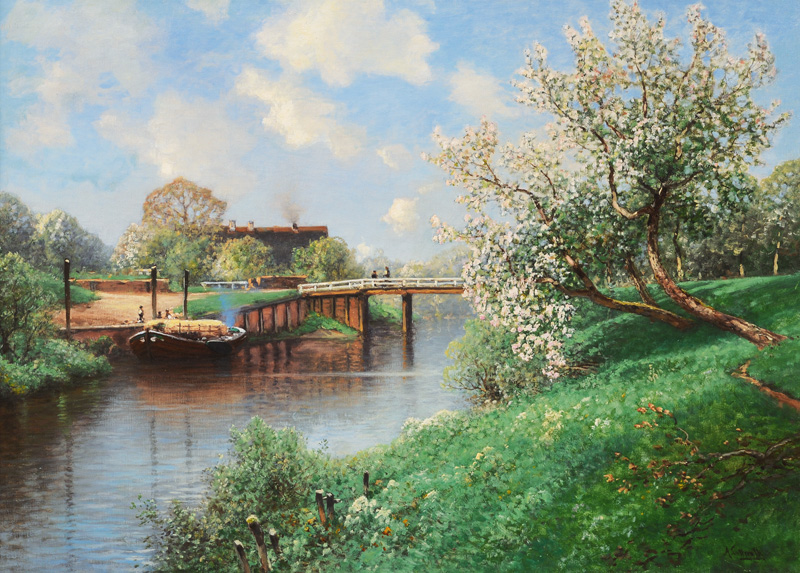 Brücke über die Este