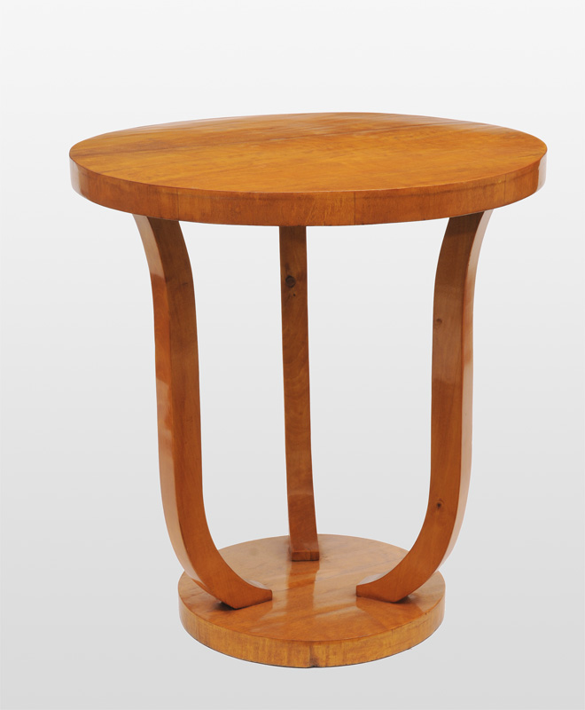 A small table in the style of Art Deco