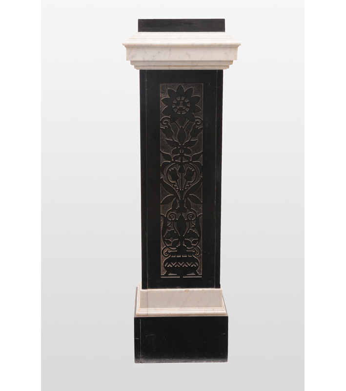 An Art Deco marble column